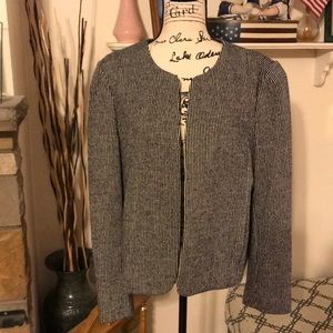 Black and white LOFT blazer